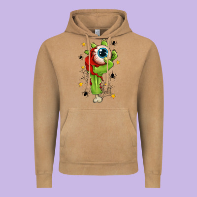 Zombie Hand With Eyeball Vintage Hoodie Designed By Texasbilliewilder