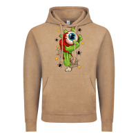 Vintage Coffee Zombie Hand with Eyeball Vintage Hoodie - texasbilliewilder