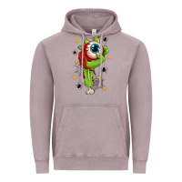 Vintage Zinc Zombie Hand with Eyeball Vintage Hoodie - texasbilliewilder