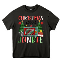 Asphalt Christmas movie junkie Heavy Core Tee - MaliasSmallBusiness