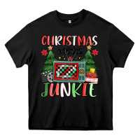 Black Christmas movie junkie Heavy Core Tee - MaliasSmallBusiness