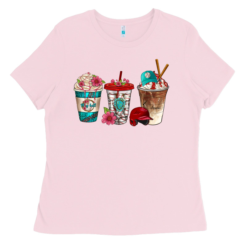 Western Baseball Coffee Cups Bbs Ladies Tee by BundleAndBundleShop | Teevron