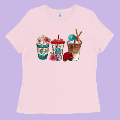 Western Baseball Coffee Cups Bbs Ladies Tee Designed By Bundleandbundleshop