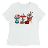 White western baseball coffee cups bbs Ladies Tee - BundleAndBundleShop