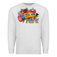 Oatmeal Heather little miss prek Premium Sweatshirt - CowhideDigitalArt