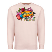 Pale Pink little miss prek Premium Sweatshirt - CowhideDigitalArt