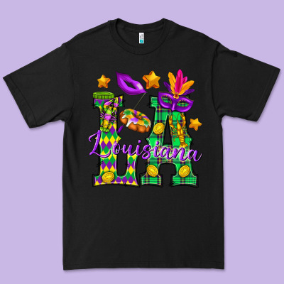 Louisiana Premium Tee Designed By Bundleandbundleshop