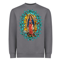 Storm Our Lady Of Guadalupe Gemstone Sunflowers Heavyweight Sweatshirt - FaDigitalArtStudio