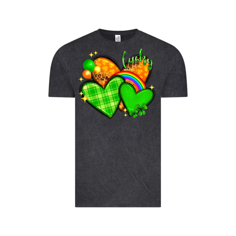 St Patricks Day Hearts Png Vintage Tee by NancyCooperArtShop | Teevron