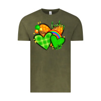 Vintage Olive st patricks day hearts png Vintage Tee - NancyCooperArtShop