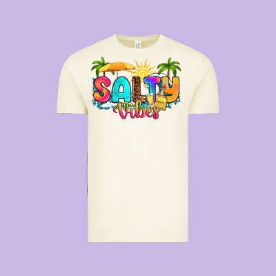Salty Vibes Vintage Tee Designed By Ranaportraitstore