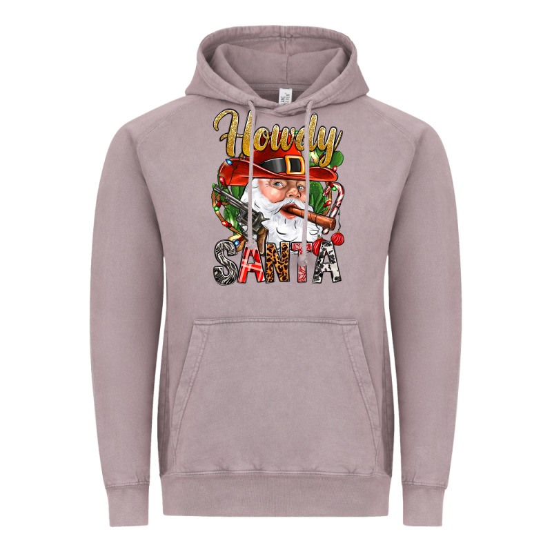 Howdy Santa Vintage Hoodie by NancyCooperArtShop | Teevron