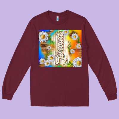 Proud With Daisies Long Sleeve Tee Designed By Tumblerdesignbyshophia