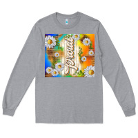 Heather Grey proud with daisies Long Sleeve Tee - TumblerDesignByShophia