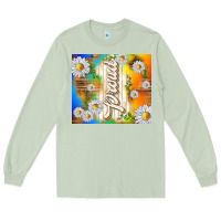 Matcha proud with daisies Long Sleeve Tee - TumblerDesignByShophia