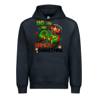 Navy ho ho ho gamer Christmas Urban Hoodie - BarkalooDesign