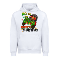 White ho ho ho gamer Christmas Urban Hoodie - BarkalooDesign
