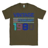 Army Green Vintage February 1980 Classic Tee - Bettercallsaul