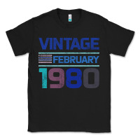 Black Vintage February 1980 Classic Tee - Bettercallsaul
