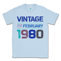 Dusty Blue Vintage February 1980 Classic Tee - Bettercallsaul
