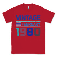 Red Vintage February 1980 Classic Tee - Bettercallsaul