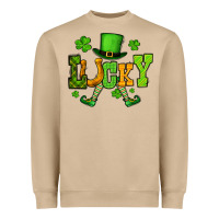 Mushroom St. Patrick's lucky leprechaun Heavyweight Sweatshirt - OliviaCreatesArt