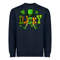 Navy St. Patrick's lucky leprechaun Heavyweight Sweatshirt - OliviaCreatesArt