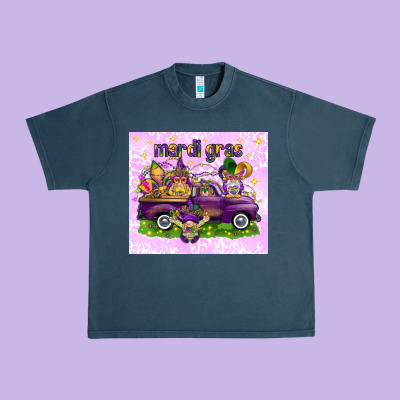 Mardi Gras With Gnomes Urban Heavy Tee Designed By Nancycooperartshop