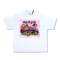 White Mardi Gras with gnomes Urban Heavy Tee - NancyCooperArtShop