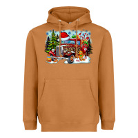 Meerkat Christmas truck Heavyweight Hoodie - CowhideDigitalArt