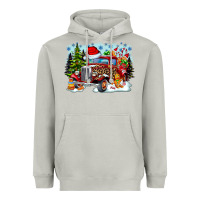 Moon Dust Christmas truck Heavyweight Hoodie - CowhideDigitalArt