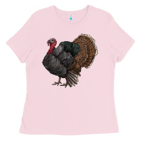 Bubblegum Pink gobble Ladies Tee - RanaPortraitStore