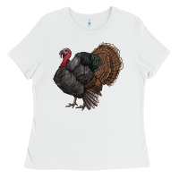 White gobble Ladies Tee - RanaPortraitStore