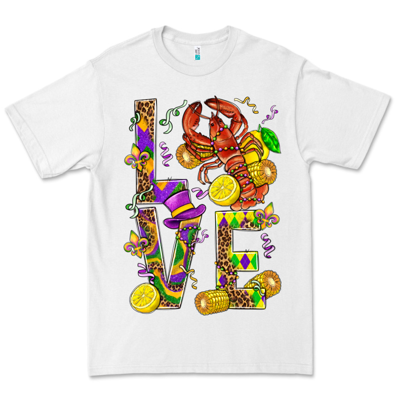 Love Crawfish Mardi Gras Premium Tee by BundleAndBundleShop | Teevron