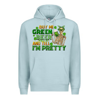 Blue Mist buy me green beer and tell me i'm pretty Premium Hoodie - FaDigitalArtStudio
