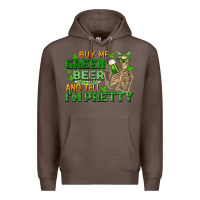 Coffee buy me green beer and tell me i'm pretty Premium Hoodie - FaDigitalArtStudio