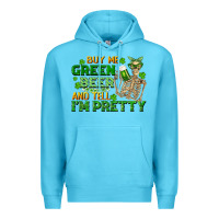 Ocean Blue buy me green beer and tell me i'm pretty Premium Hoodie - FaDigitalArtStudio