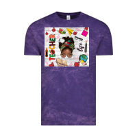 Cloud Purple afro teacher life Vintage Tee - NancyCooperArtShop