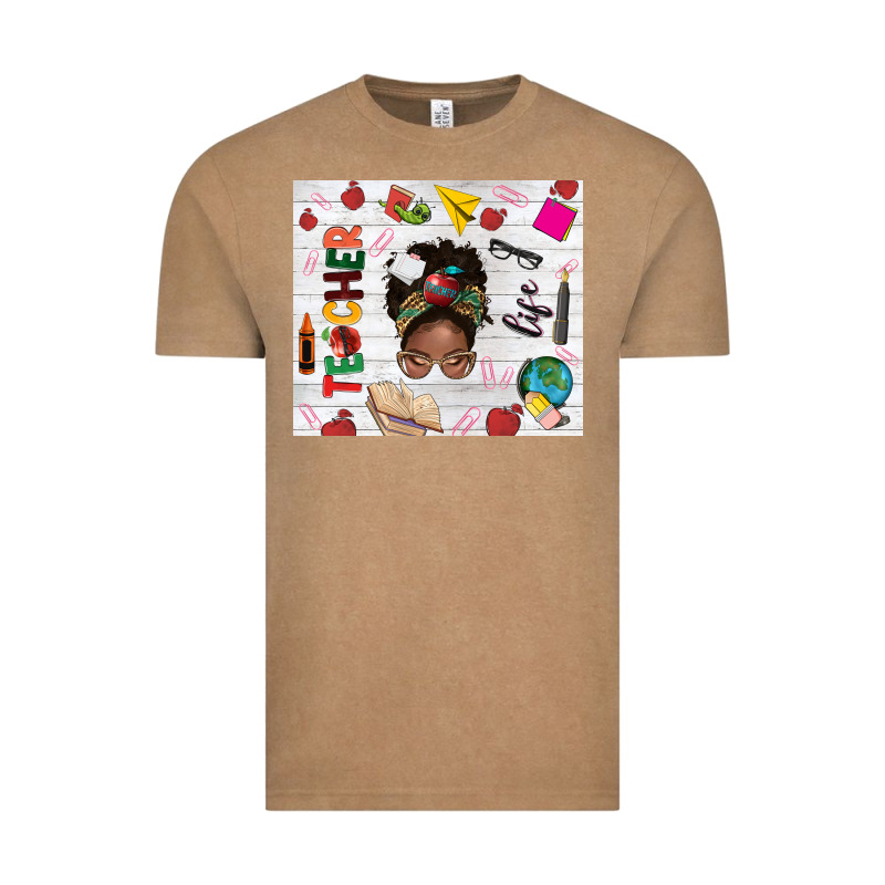 Afro Teacher Life Vintage Tee by NancyCooperArtShop | Teevron