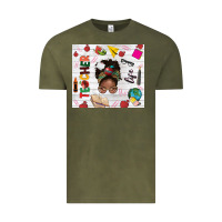 Vintage Olive afro teacher life Vintage Tee - NancyCooperArtShop