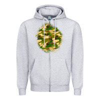 Heather Grey camouflage patch Zipper Hoodie - BundleAndBundleShop