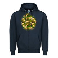 Navy camouflage patch Zipper Hoodie - BundleAndBundleShop