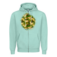 Seafoam camouflage patch Zipper Hoodie - BundleAndBundleShop