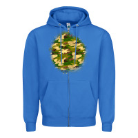 True Royal camouflage patch Zipper Hoodie - BundleAndBundleShop