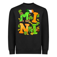 Black St. Patrick's Day mini Heavyweight Sweatshirt - OliviaCreatesArt