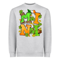 Heather Grey St. Patrick's Day mini Heavyweight Sweatshirt - OliviaCreatesArt