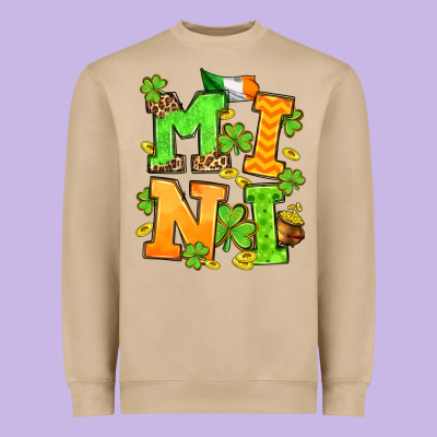 St. Patrick's Day Mini Heavyweight Sweatshirt Designed By Oliviacreatesart