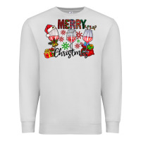 Dove Grey Merry Christmas Premium Sweatshirt - CowhideDigitalArt