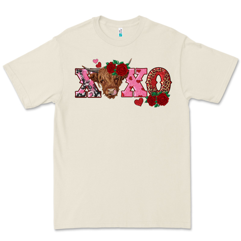 Xoxo Highland Cow Premium Tee by RanaPortraitStore | Teevron
