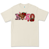 Bone xoxo highland cow Premium Tee - RanaPortraitStore